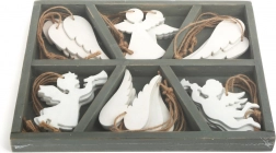 Leseni božični okraski angel