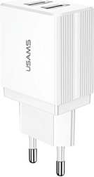 Caricabatterie USB 2 porte Bianco