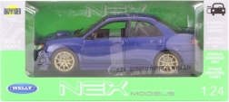 Metalen model Subaru Impreza WRX STI 1:24 met openende delen