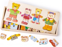 Bigjigs Toys Dress-Up Puzzle Bear Family