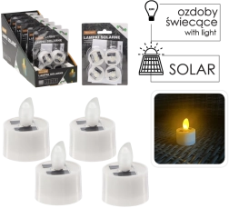 Set sončnih LED čajnih lučk, 4 kosi