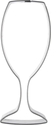 Stainless steel cookie cutter champagne glass 10.5 cm