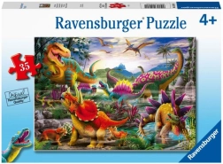 Puzzle Ravensburger T‑Rex Terror 35 pezzi