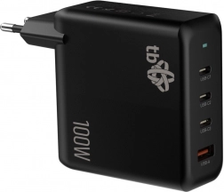 Caricatore 3x USB C + USB A Power Delivery nero 100W