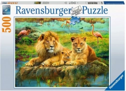 Puzzle Ravensburger Leoni nella savana 500 pezzi
