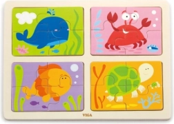 Wooden Puzzles 4-in-1 Sea