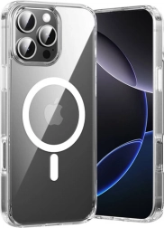 transparent magnetic Vention case for iPhone 16 Pro Max with MagSafe