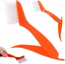 Brush with Scraper for Cleaning Gaps and Grooves