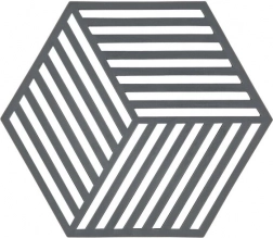 Zone Hexagon Trivet for Hot Dishes – Dark Grey