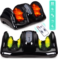 Appareil de massage électrique pour pieds et mollets avec chauffage, 4 modes, télécommande 40 W MODERNHOME