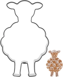 Nerjavno jeklen kalup za izrezovanje – ovčka 7 cm