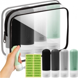 Travel Cosmetic Bag Trizand 25760 with Cosmetic Bottles