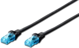 Cavo patch RJ45–RJ45 CAT5e U/UTP, 0,25 m, nero