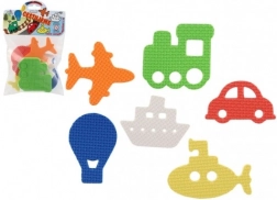 Habszivacs vízre tapadó matricák – közlekedési eszközök, 6 db