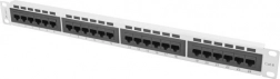 Patchpanel 24 porte 1U Cat6, grå