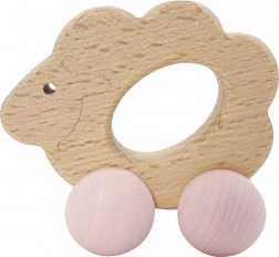Hess houten schaapje op wieltjes
