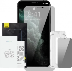 Baseus Crystal zasebnost zaščitno steklo za iPhone X/XS