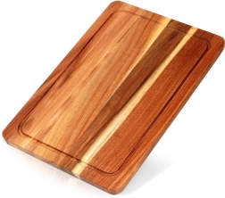 Planche à découper et à servir en bois d’acacia 37 × 25 cm