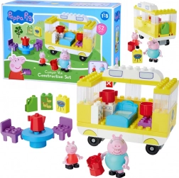PEPPA PIG Camper Building Set – Camping with Daddy, 52 pieces