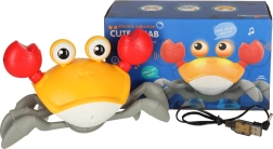 Interactive crawling crab with music via USB – Red