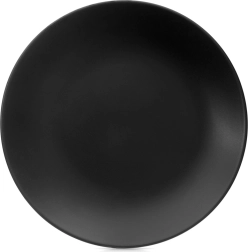 Ceramic dessert plate black 20.5 cm