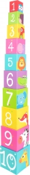 Small foot cubi colorati impilabili con animaletti 1–10