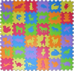 Puzzle in gommapiuma 36 pezzi - animali