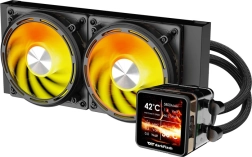 DarkFlash Explore DE240 raffreddamento a liquido CPU da 240 mm con display IPS (nero)