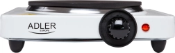 Plaque chauffante électrique simple ADLER 1500 W, blanche