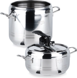 PROFI Stainless Steel Pressure Cooker 4 + 7 L, Set of 2
