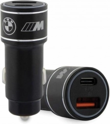 20W PD-QC 3.0 gyorstöltő autós töltő fekete