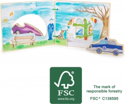 Wooden Interactive Book Police Small Foot