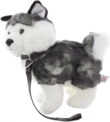 Plush Husky with Leash 25 cm