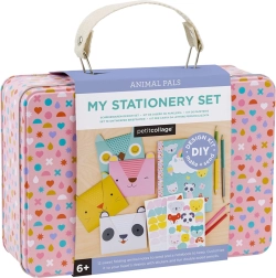 Petit Collage creative suitcase – animal letter set