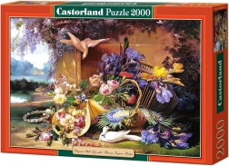 Puzzel 2000 stukjes – Elegant stilleven met bloemen, Eugene Bidau