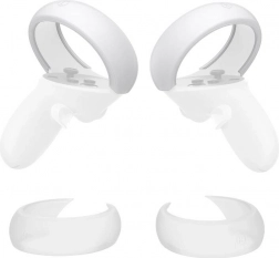 Protective silicone covers for controllers for META QUEST 2 – white