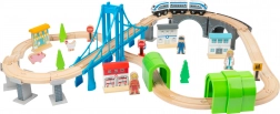 Wooden Train Set with Bridges by Small Foot