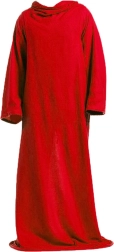 Warm Blanket with Sleeves Fleece in Red Color