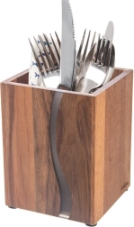 Træholder til køkkenredskaber River af akacietræ