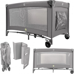 Travel baby cot 60 × 120 cm with folding frame and mattress