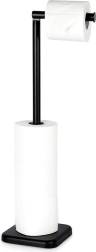Wolnostojący stojak na papier toaletowy 56 cm – czarny VILDE