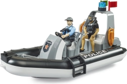Police Toy Boat with Figures