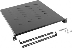 Shelf for 19" rack 800mm 1U 483x500mm black