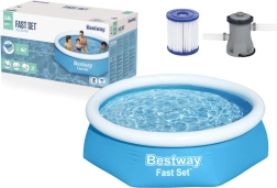 Piscine gonflable BESTWAY Fast Set 244 × 61 cm avec filtration