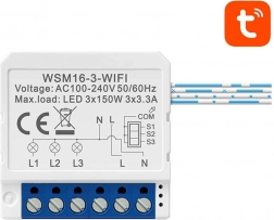 Smart WiFi Switching Module Avatto TUYA, 4-channel – Three-channel