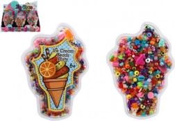 Set di perline colorate di plastica per creazioni