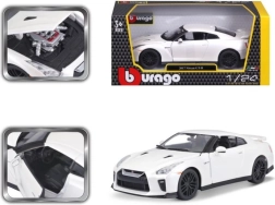 Modello d'auto in metallo 1:24 Nissan GT‑R – Bianco