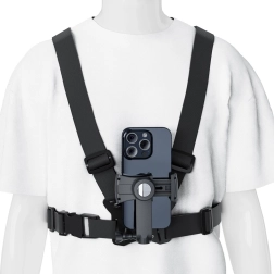 Sangle pectorale pour téléphone et GoPro avec miroir