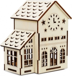Magia Drewna Duży Domek Wieża Zegarowa