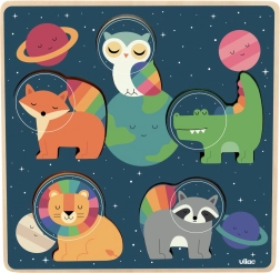 Vilac puzzle à encastrer Astronautes animaux